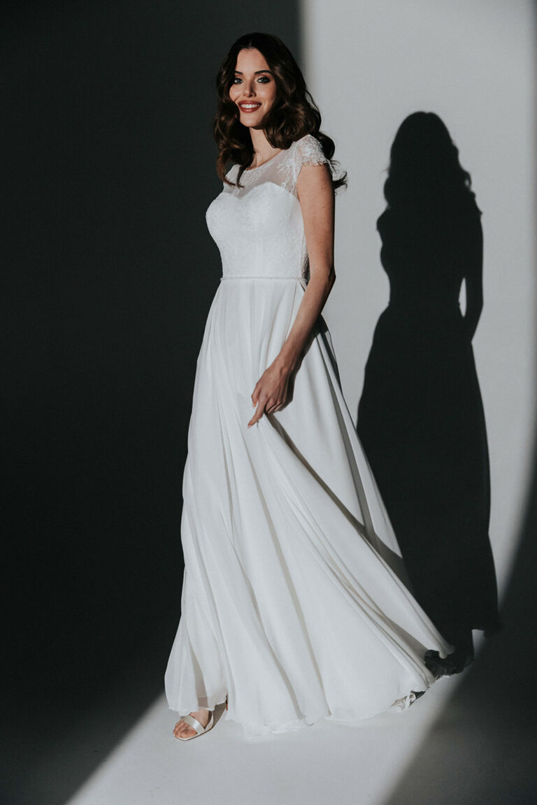 robe de mariée bohème chic fluide romantique